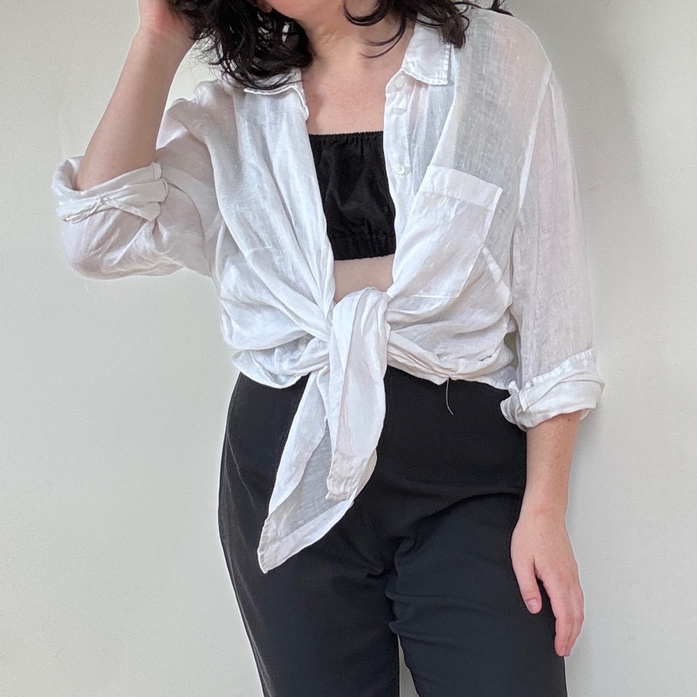 h&m linen shirt - Picture 5 of 11